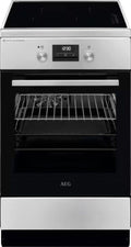 AEG CIB56491BM Cucina da accosto cm. 50x60 - 4 zone induzione + 1 forno elettrico - inox/nero
