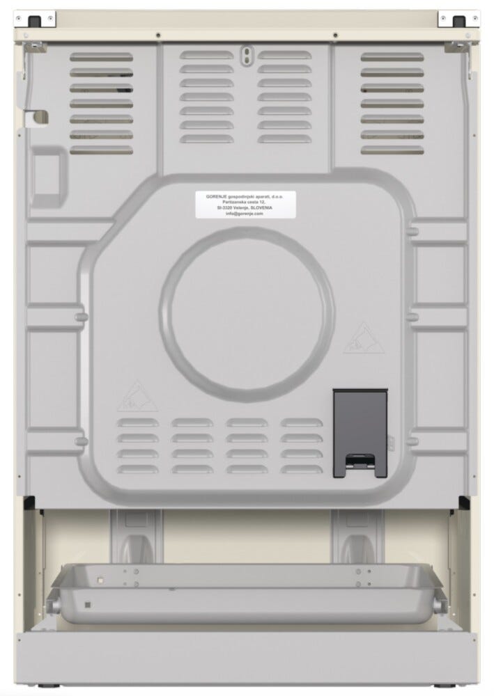 Gorenje GKS6C71CLI Cucina da accosto cm. 60 - 4 fuochi gas + 1 forno elettrico - beige