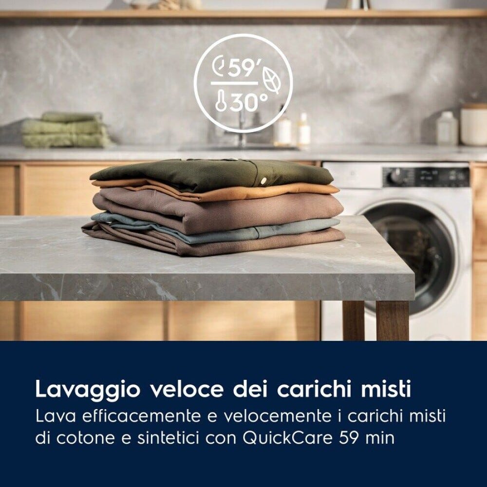 Electrolux EW7F39 serie 700 SteamCare Lavatrice cm. 60 - capacità 9 kg - bianco