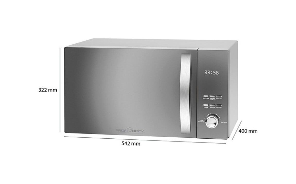 Proficook PCMWG1176 Forno a microonde cm. 54,2 - argento