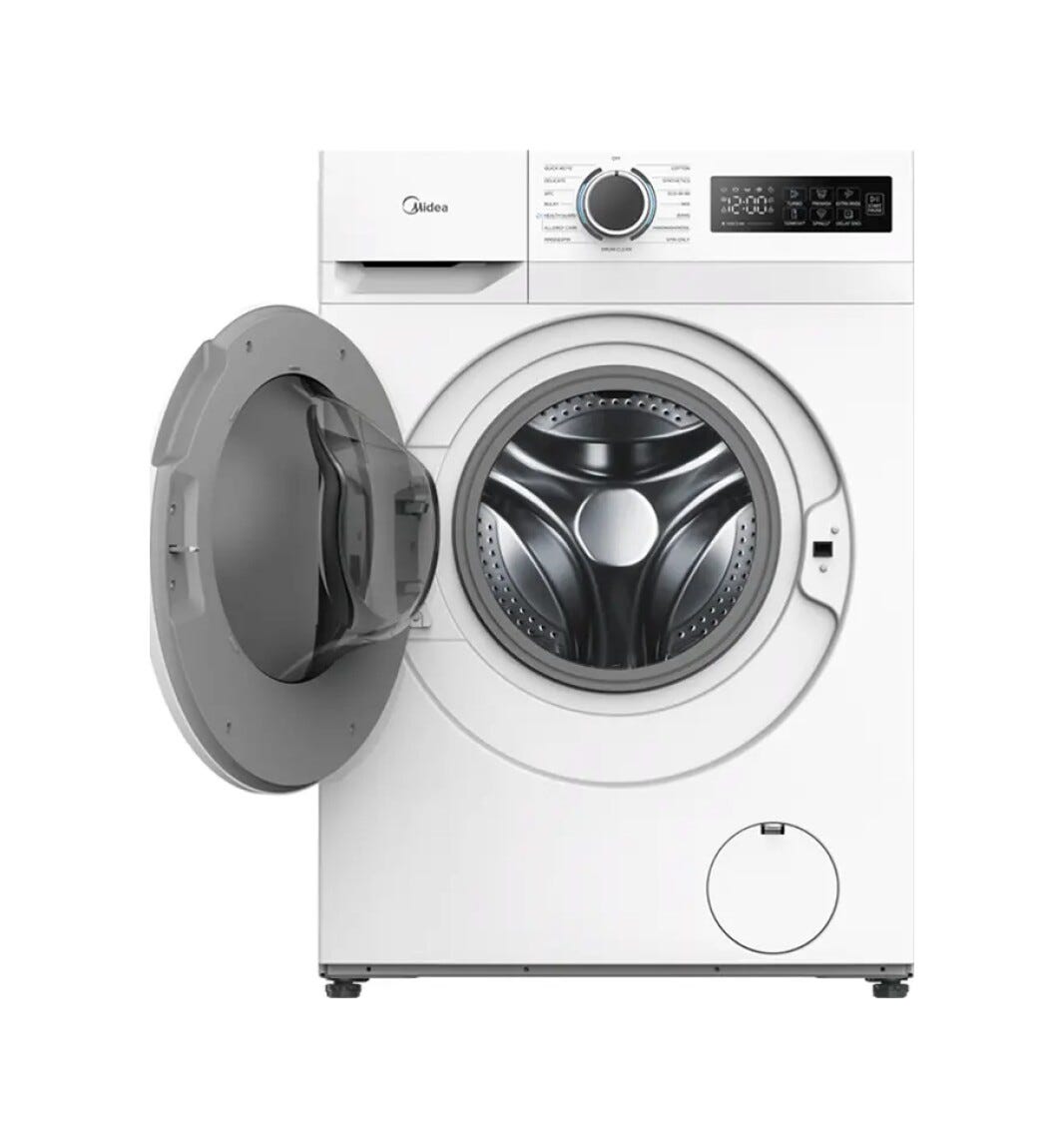 Midea MF110W80BA10/W-IT Lavatrice cm. 60 - capacità 8 kg - bianco