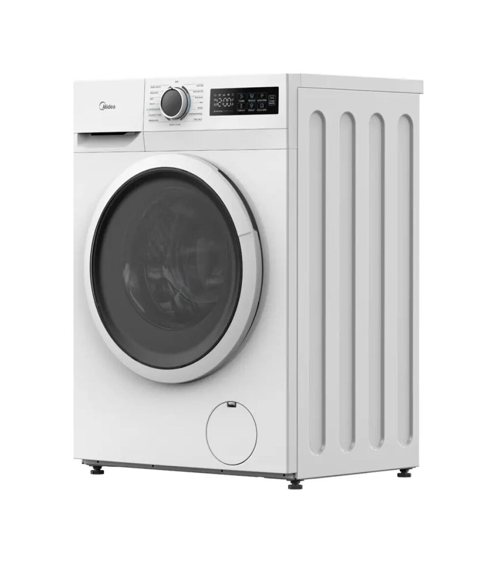 Midea MF110W80BA10/W-IT Lavatrice cm. 60 - capacità 8 kg - bianco