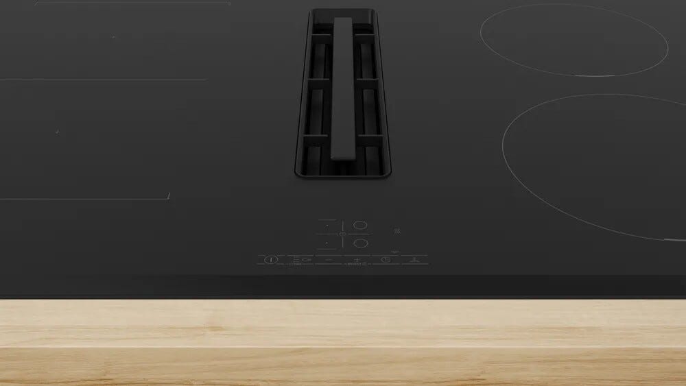 Bosch PVS831B16E 4 Piano cottura induzione con cappa integrata cm. 80 - vetro nero