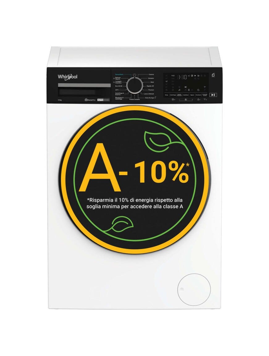 Whirlpool WPM 27W ADS IT SenseWash Lavatrice cm. 60 - capacità 12 kg - bianco
