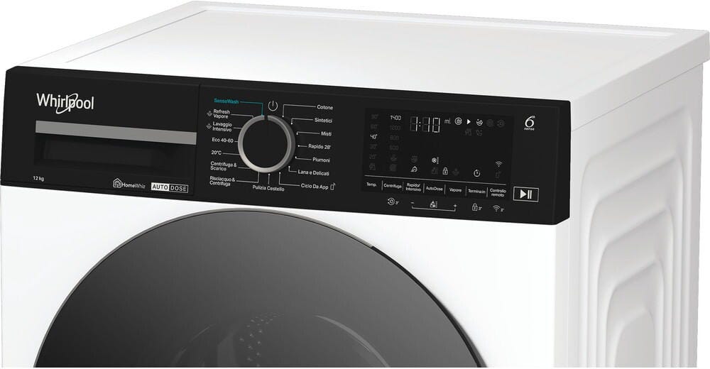 Whirlpool WPM 27W ADS IT SenseWash Lavatrice cm. 60 - capacità 12 kg - bianco
