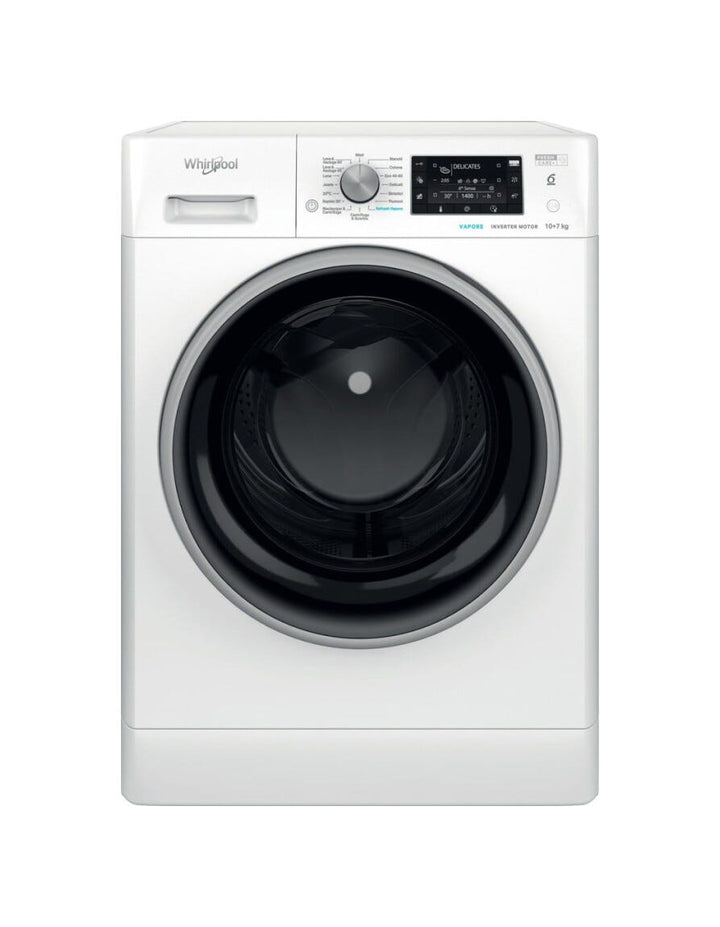 Whirlpool FFWDD 107448 WBS IT Lavasciuga cm. 60 - capacità 10 kg - asciugatura 7 kg - bianco