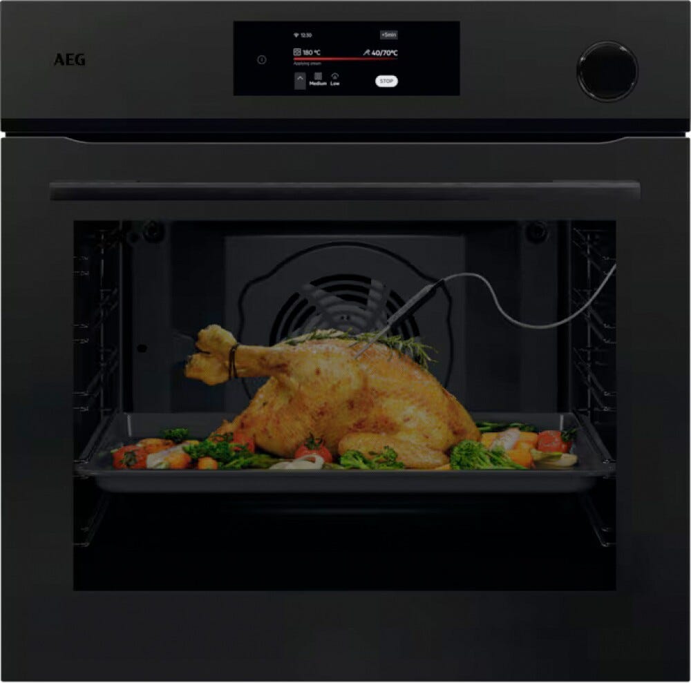AEG NBR7P731ST Serie 7000 MealAssist Forno combinato a vapore pirolitico cm. 60 - nero opaco