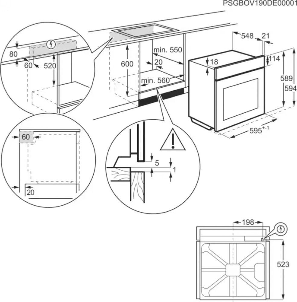 AEG NBR7P731ST Serie 7000 MealAssist Forno combinato a vapore pirolitico cm. 60 - nero opaco
