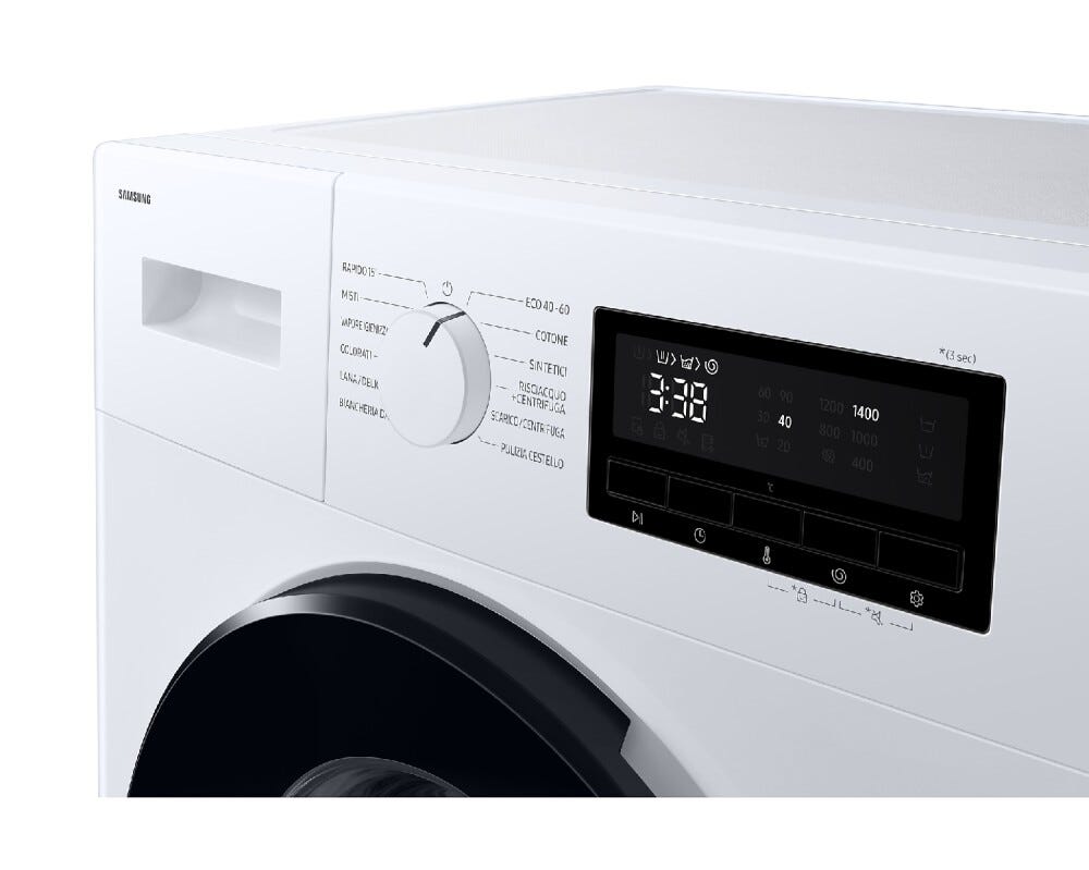 Samsung WW80FG3M05AWET 3000 Lavatrice slim cm. 60 - profondità 48 cm. - capacità 8 kg - bianco