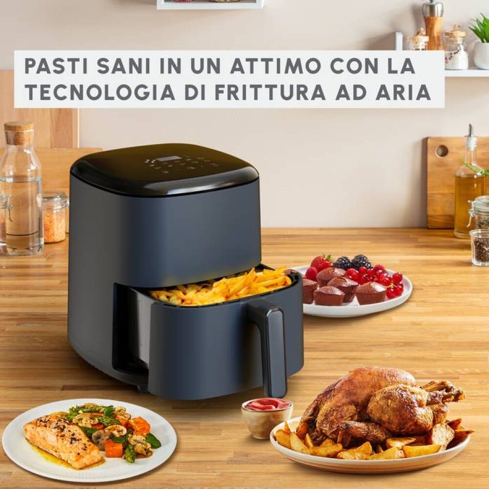 Moulinex EZ245B20 Easy Fry Java Pepper Friggitrice ad aria - 5 lt - grigio