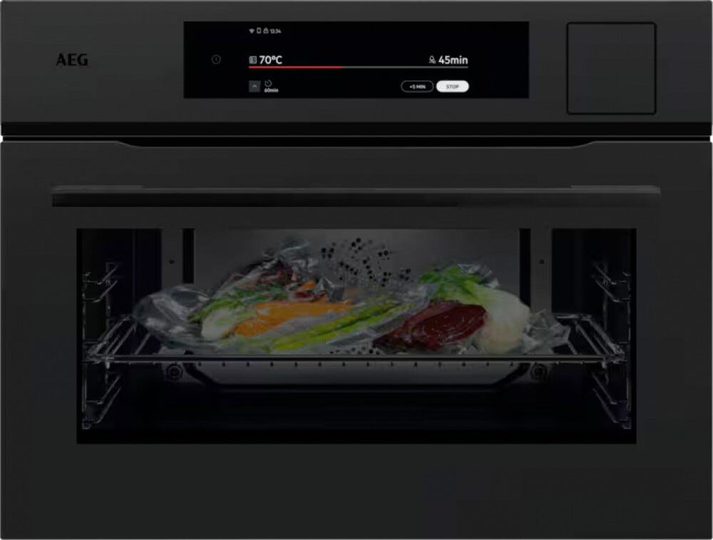 AEG NKP9S821T Serie 9000 ProAssist Forno a vapore cm. 60 h. 46 - nero opaco