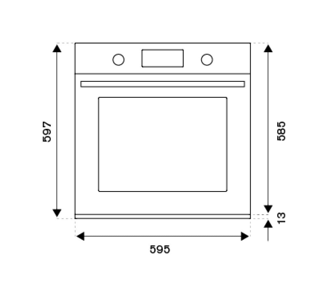 Bertazzoni FMOD6117PTG3 Modern Forno elettrico pirolitico cm. 60 - oro specchio
