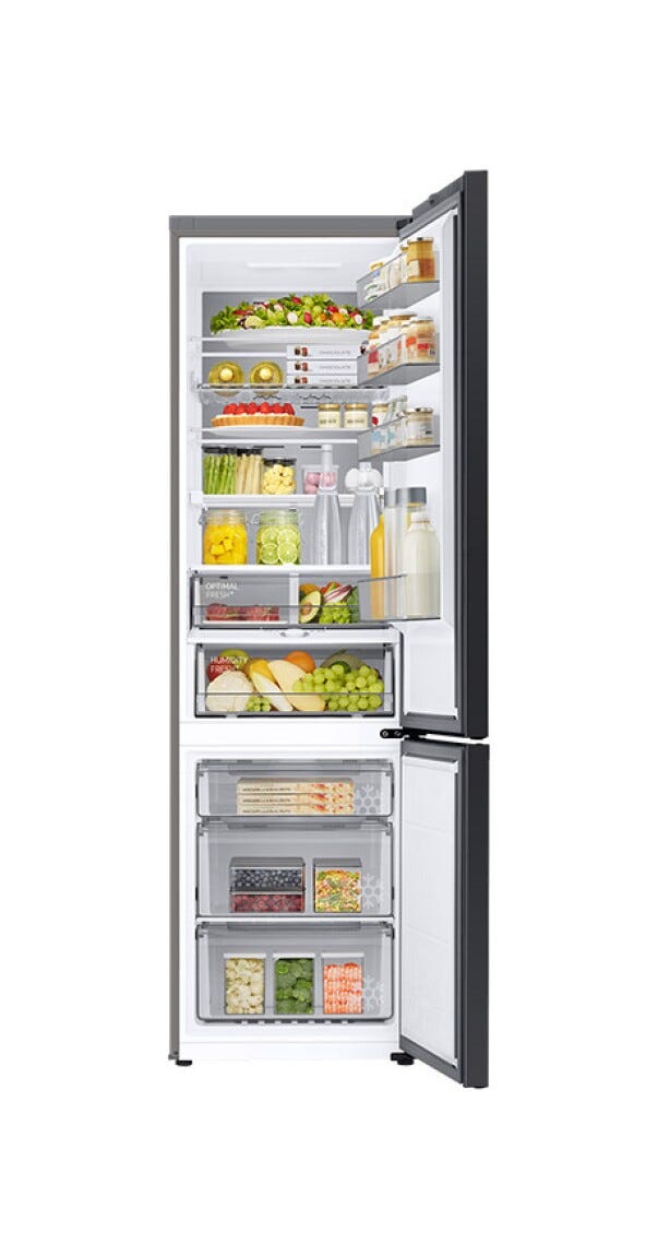 Samsung RB38C7B6D12/EF Bespoke AI Frigorifero con congelatore a libera installazione cm. 60 h. 203 - lt. 390 - bianco