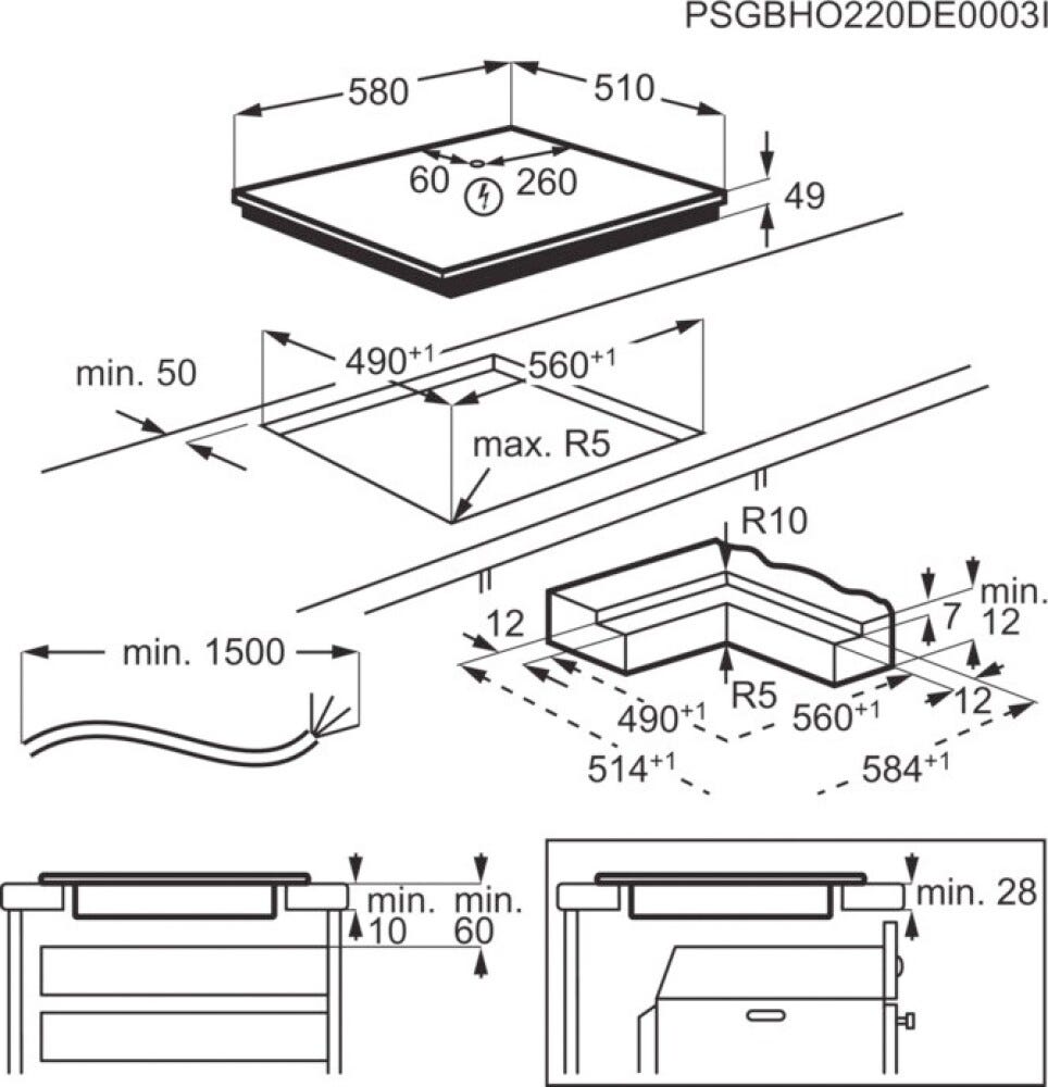 AEG TI64IB10IZ Serie 7000 SenseBoil® Piano cottura a induzione cm. 60 - SaphirMatt