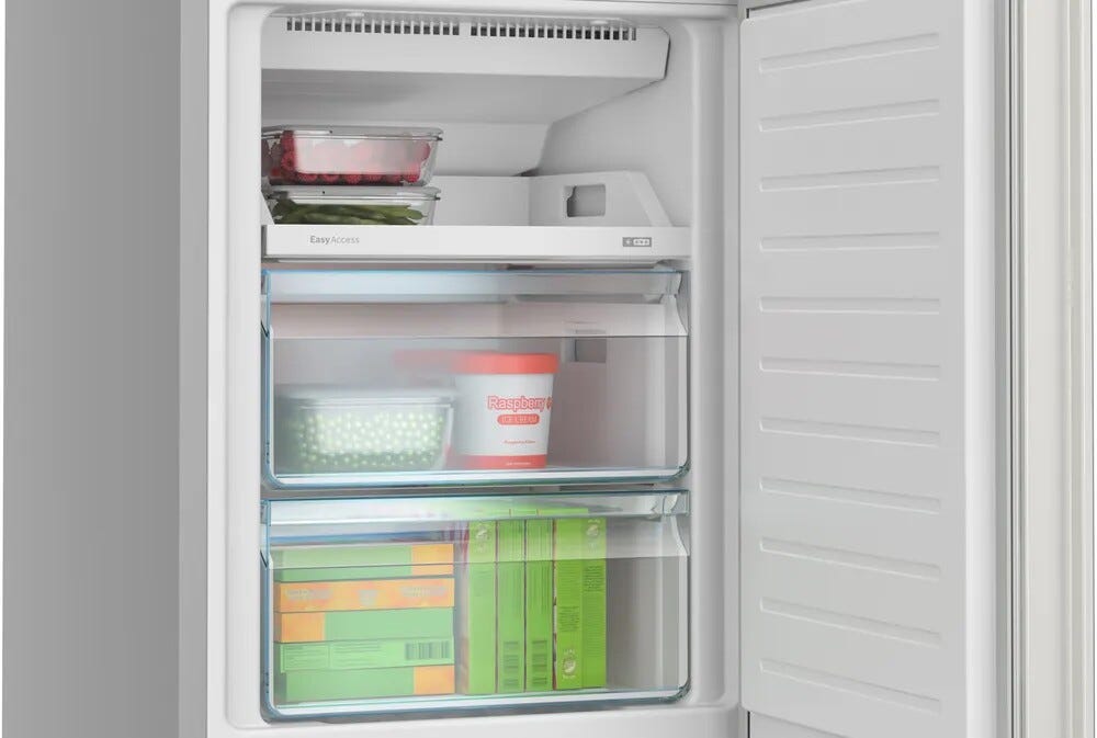 Bosch KGN33NSDB 2 Frigorifero con congelatore a libera installazione cm. 61 h. 175 - lt. 279 - argento