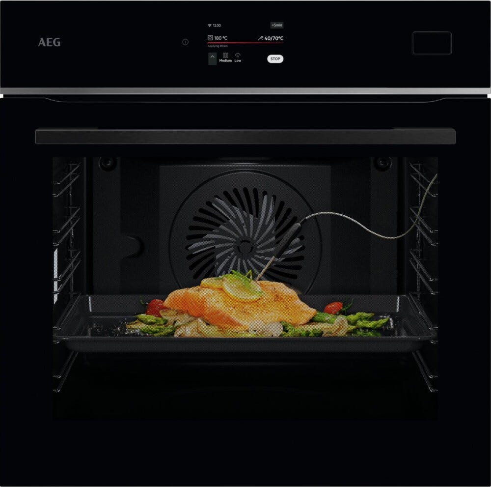 AEG TB8SB73ZAB Serie 8000 MealAssist Forno a vapore multifunzione cm. 60 - nero