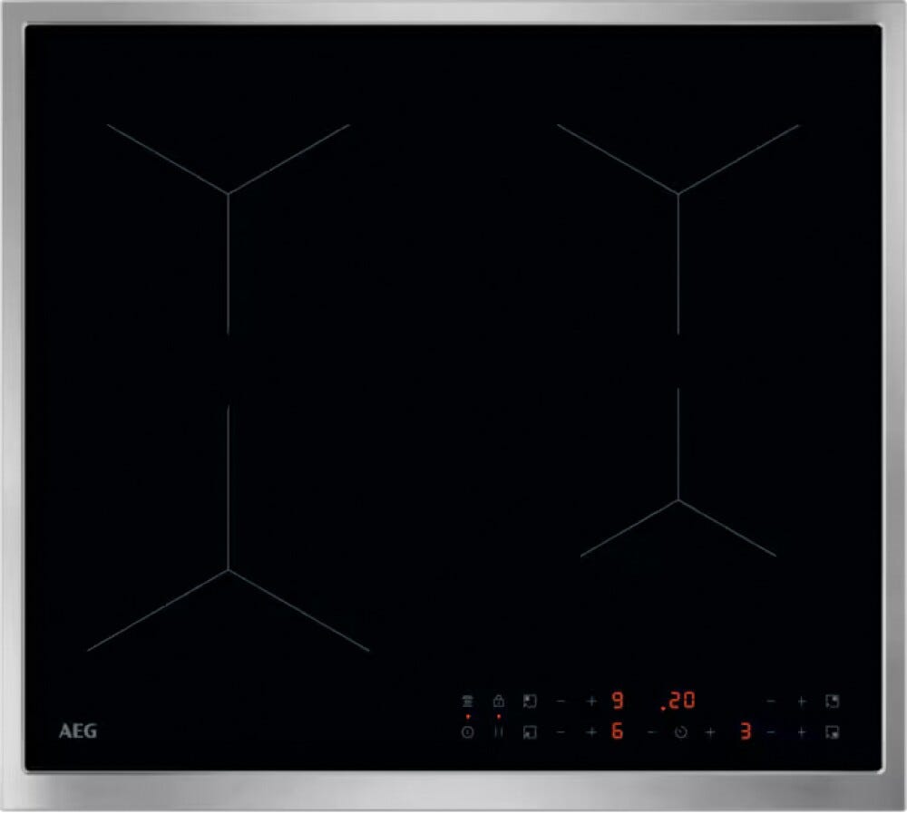 AEG TN64IA00XB Serie 5000 Piano cottura a induzione cm. 58 - vetroceramica nero