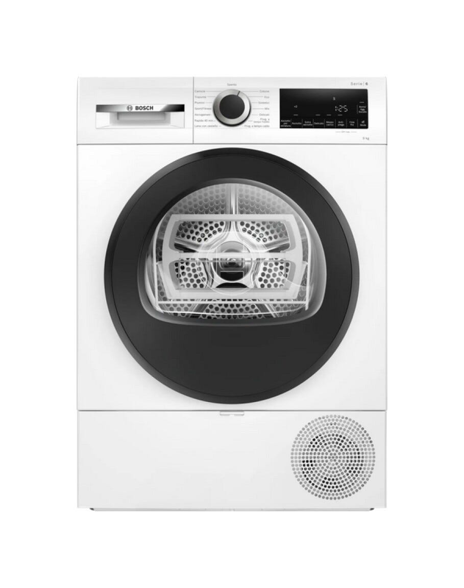 Bosch WQG24201IT 6 Asciugatrice cm. 60 - capacità 9 kg - bianco