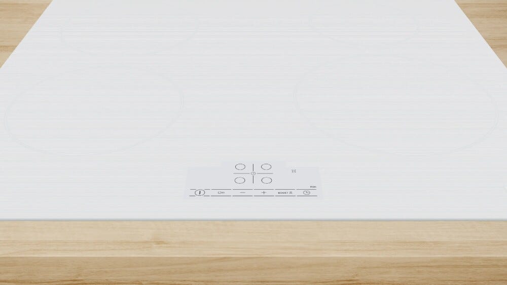 Bosch PUE612BB1E 6 Piano cottura a induzione cm. 59 - vetroceramica bianco