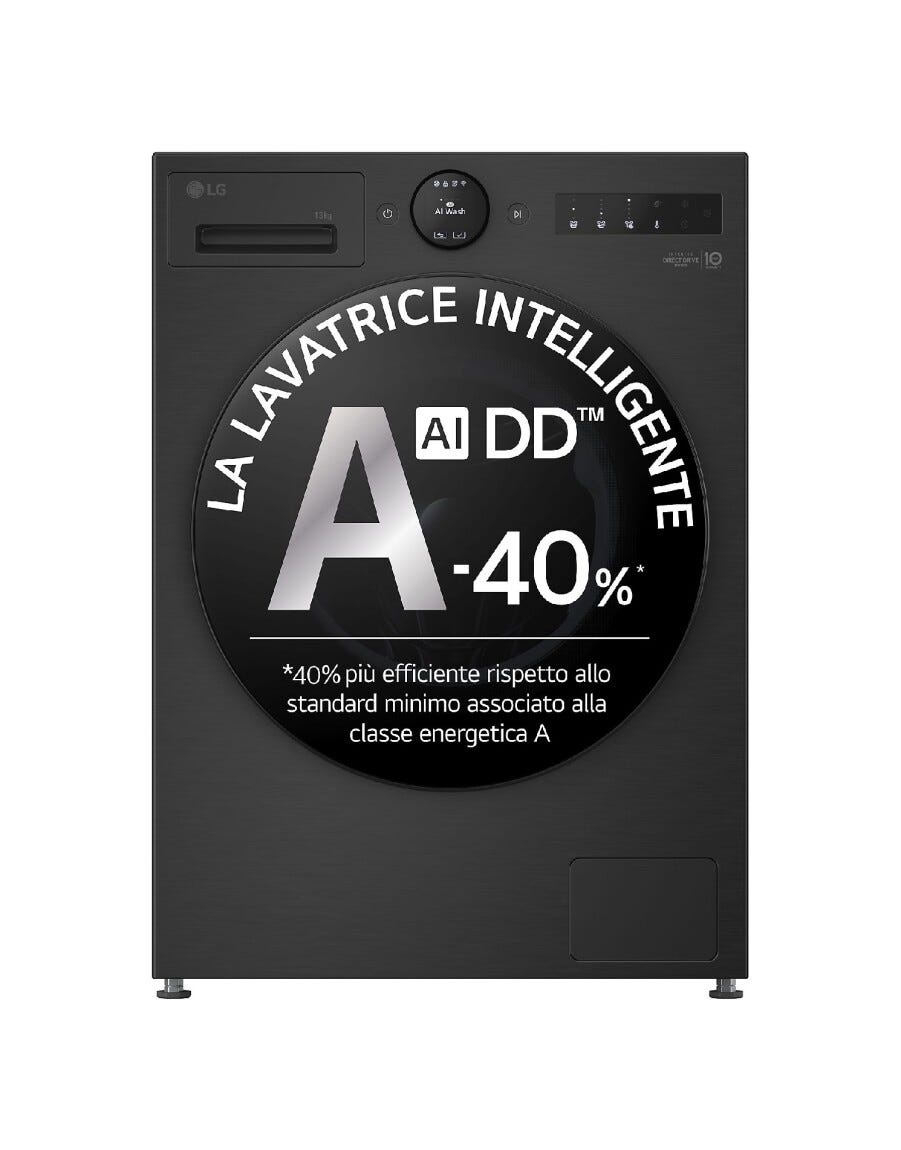 LG F4X7013TBB Serie X7 Lavatrice cm. 60 - capacità 13 kg - nero