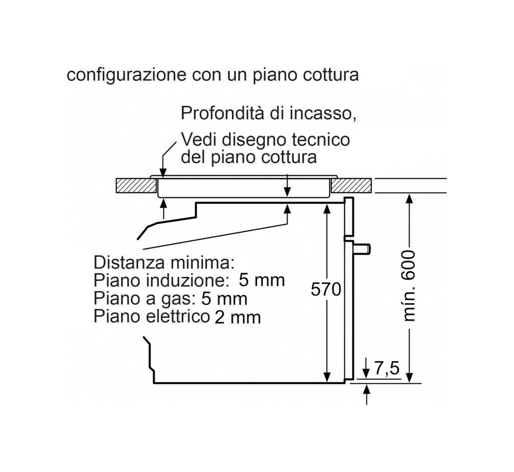 Balay 3HA4031X3 Forno elettrico con funzione vapore cm. 60 - inox