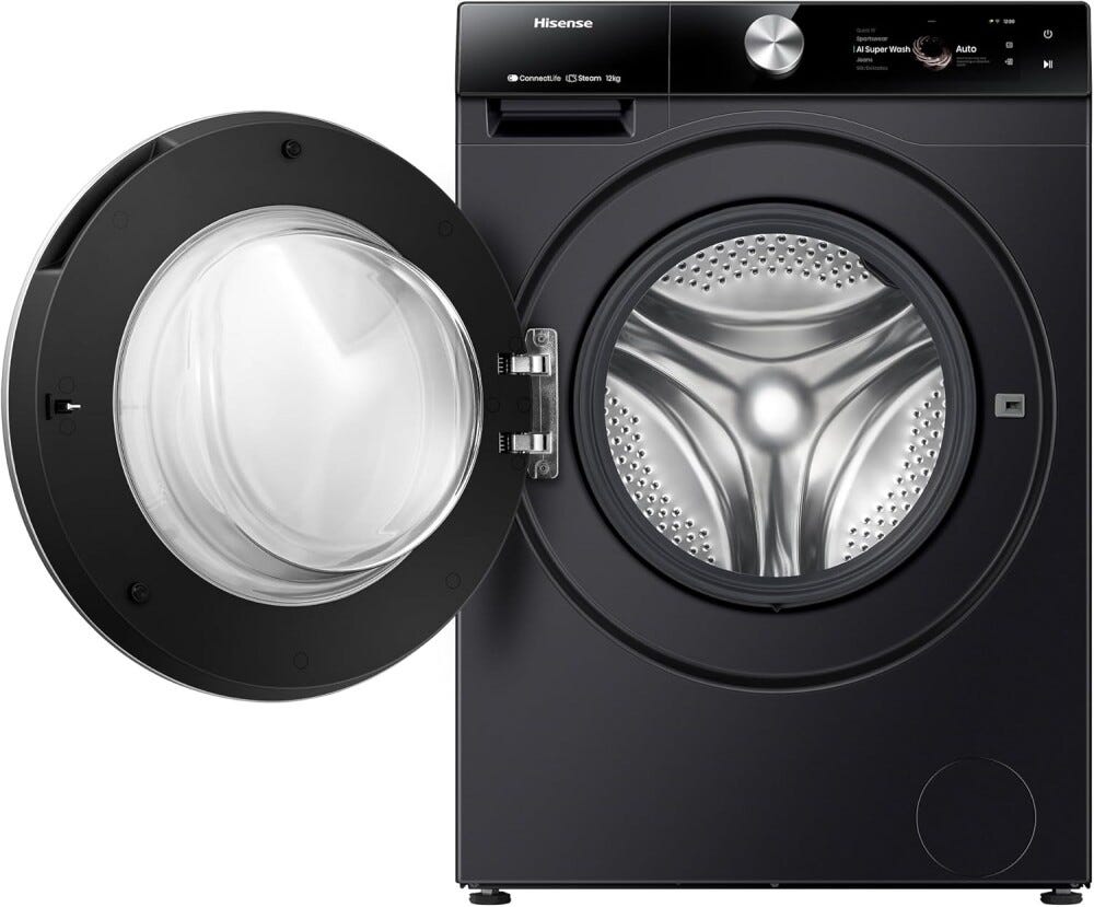 Hisense WF7S1247BB Lavatrice cm. 60 - capacità 12 kg - nero