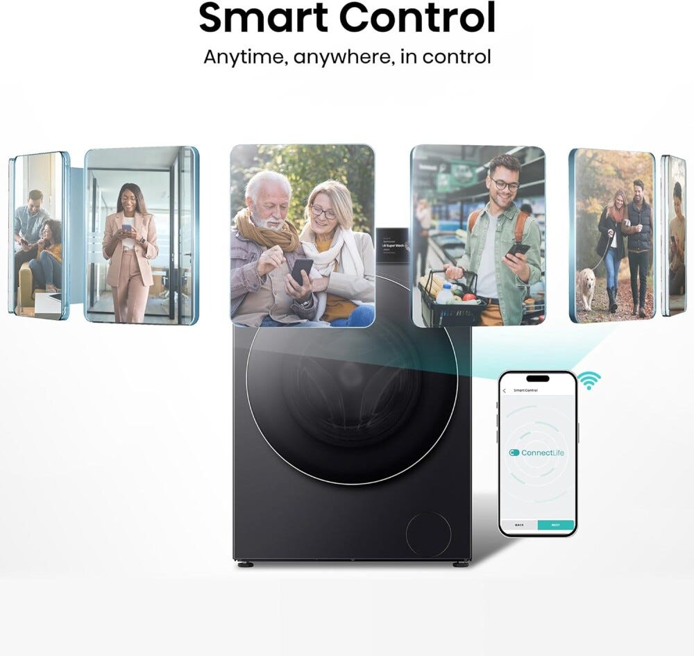 Hisense WF7S1247BB Lavatrice cm. 60 - capacità 12 kg - nero
