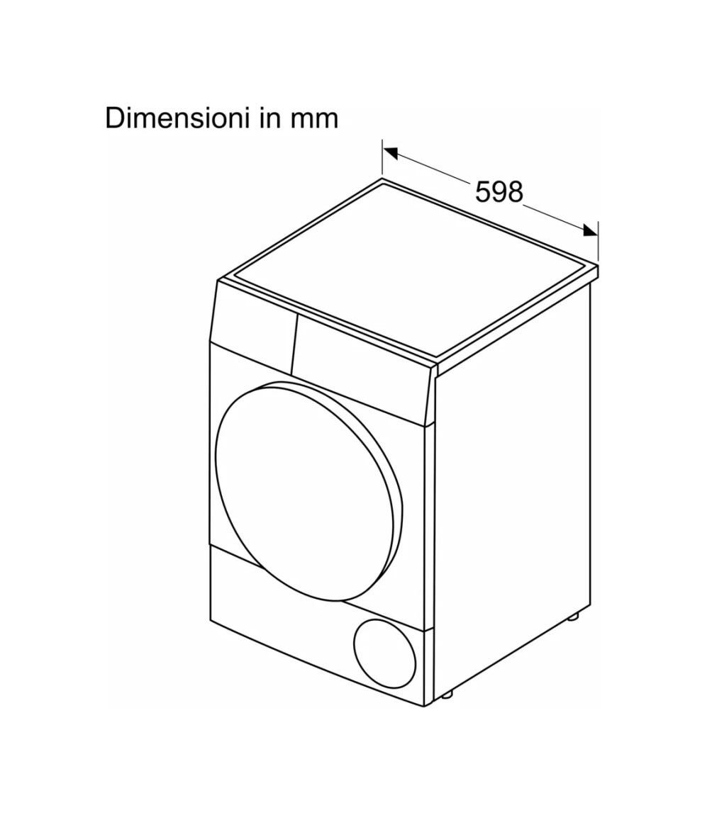 Bosch WTH85218II Serie 4 Asciugatrice cm. 60 - capacità 8 kg - bianco