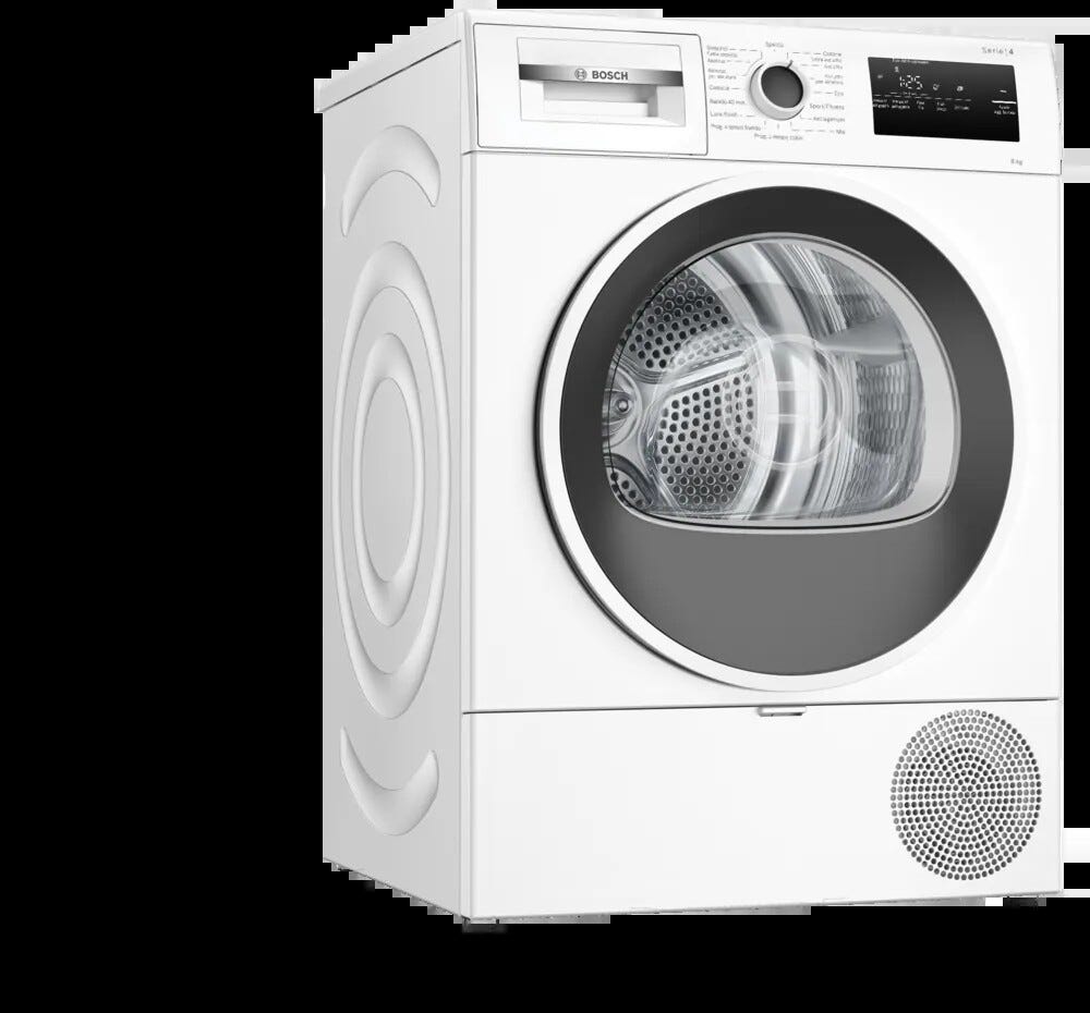 Bosch WTH85218II Serie 4 Asciugatrice cm. 60 - capacità 8 kg - bianco