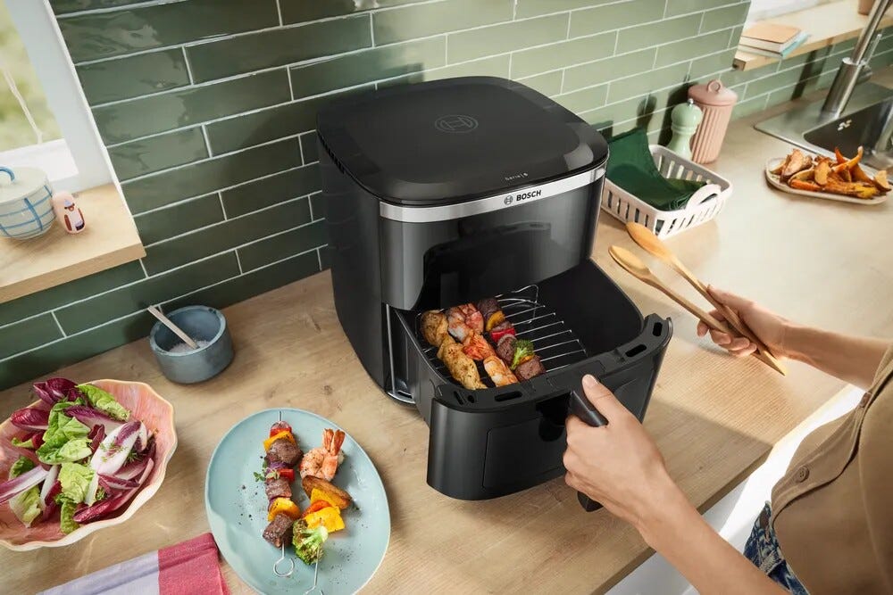 Bosch MAF671B1 Serie 6 Friggitrice ad aria - 7,2 lt - nero