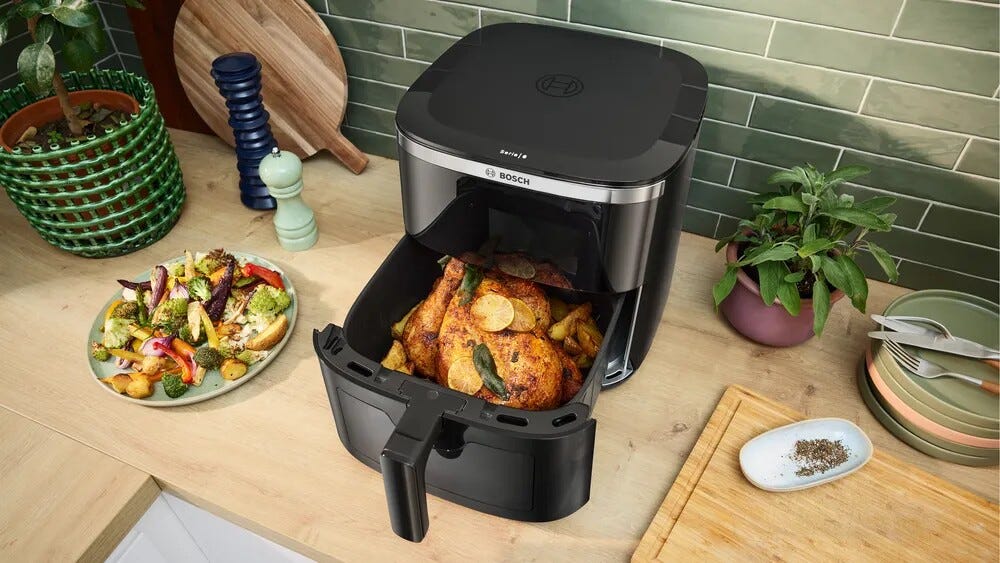 Bosch MAF671B1 Serie 6 Friggitrice ad aria - 7,2 lt - nero