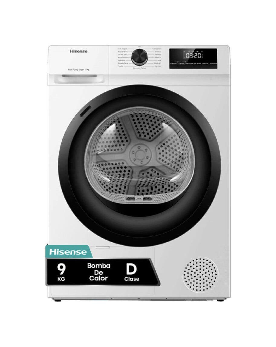 Hisense DHQE900UWDC Asciugatrice cm. 60 - capacità 9 kg - bianco