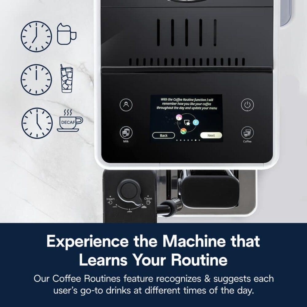 De Longhi EXAM44055W Rivelia Macchina per caffè automatica - bianco