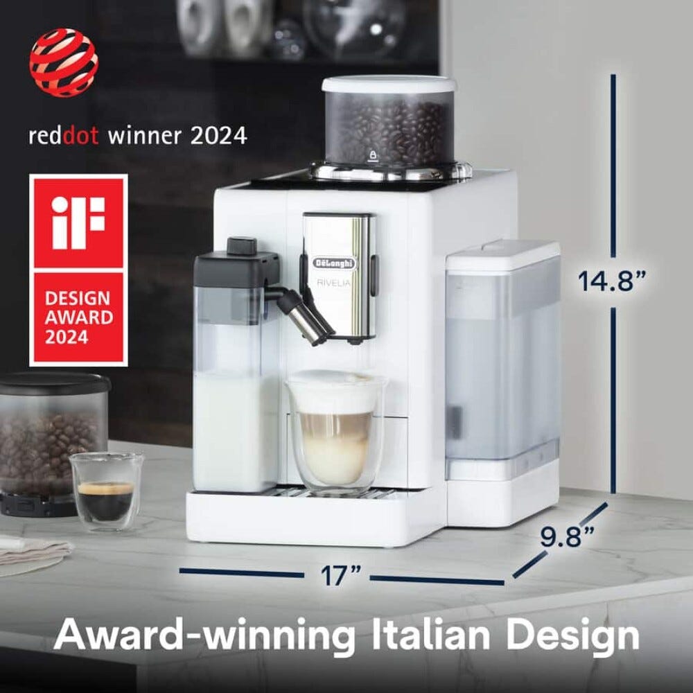 De Longhi EXAM44055W Rivelia Macchina per caffè automatica - bianco