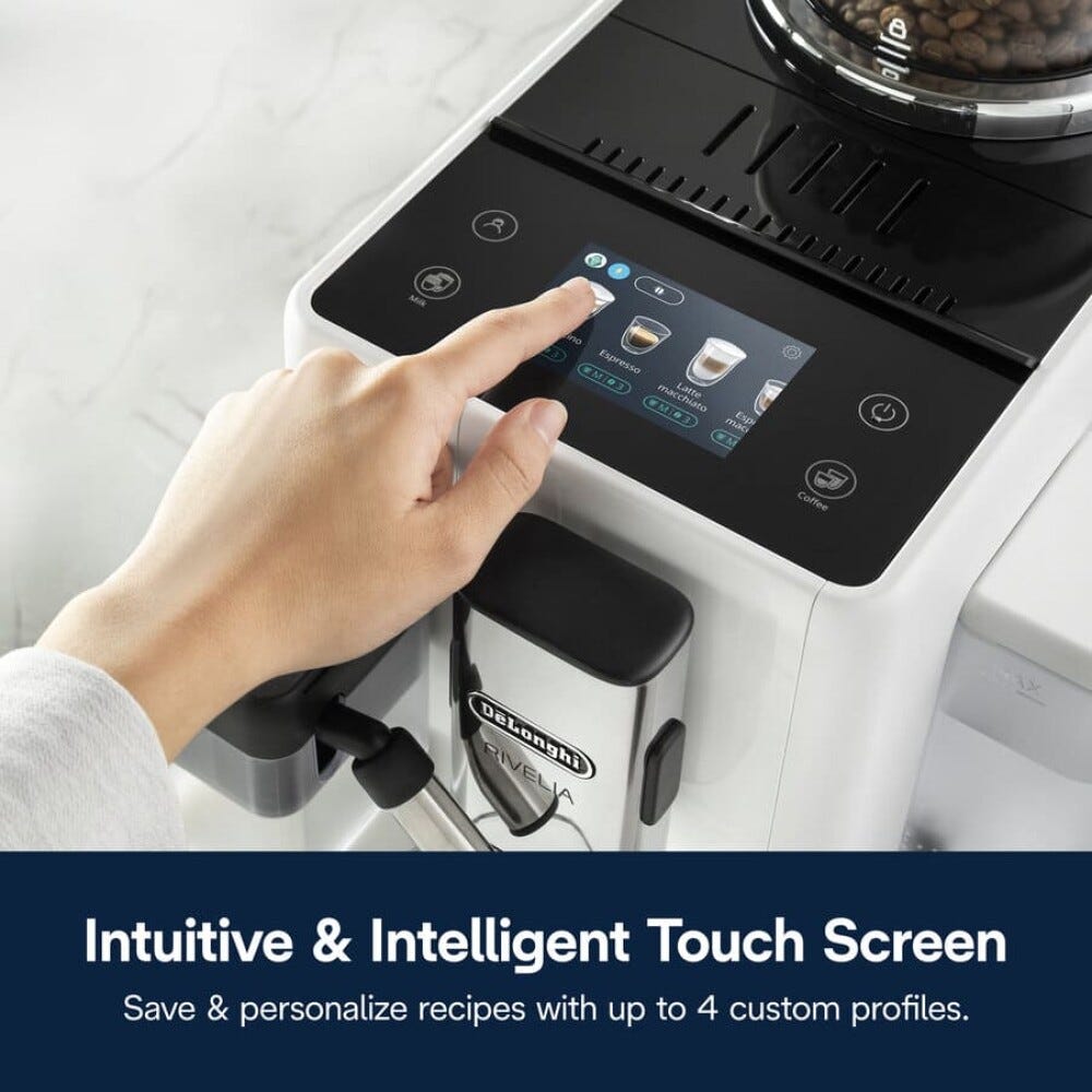 De Longhi EXAM44055W Rivelia Macchina per caffè automatica - bianco