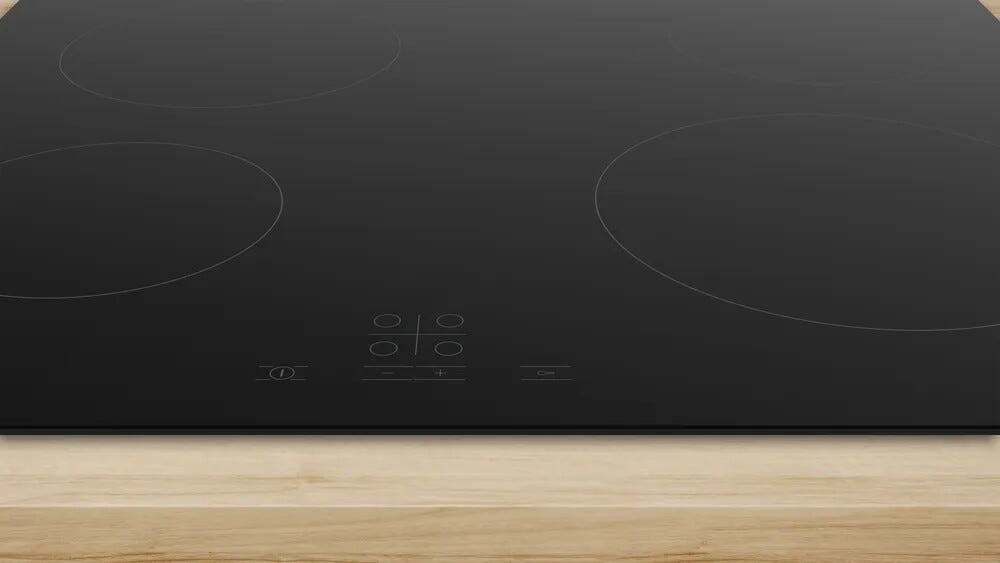 Bosch PKE611BA2E Serie 4 Piano cottura elettrico cm. 60 - vetroceramica nero