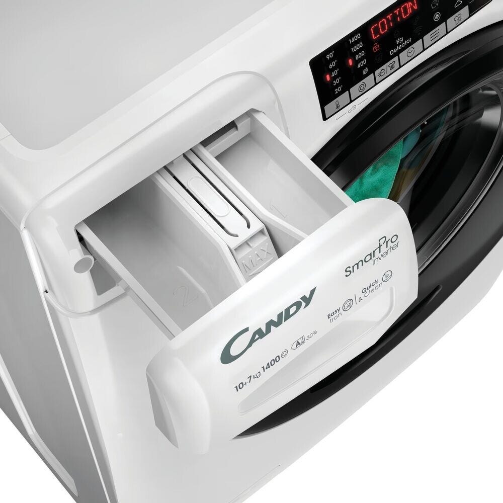 Candy CSOW41076TWMB0-S Smart Pro Inverter Lavasciuga cm. 60 - lavaggio 10 kg - asciugatura 7 kg - bianco