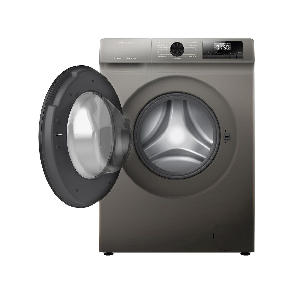 Hisense WF1Q8041BT Lavatrice cm. 60 - capacità 8 kg - titanio