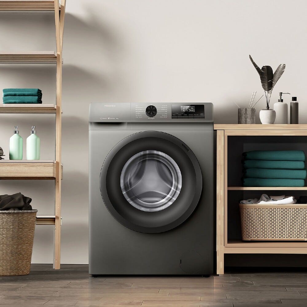 Hisense WF1Q8041BT Lavatrice cm. 60 - capacità 8 kg - titanio