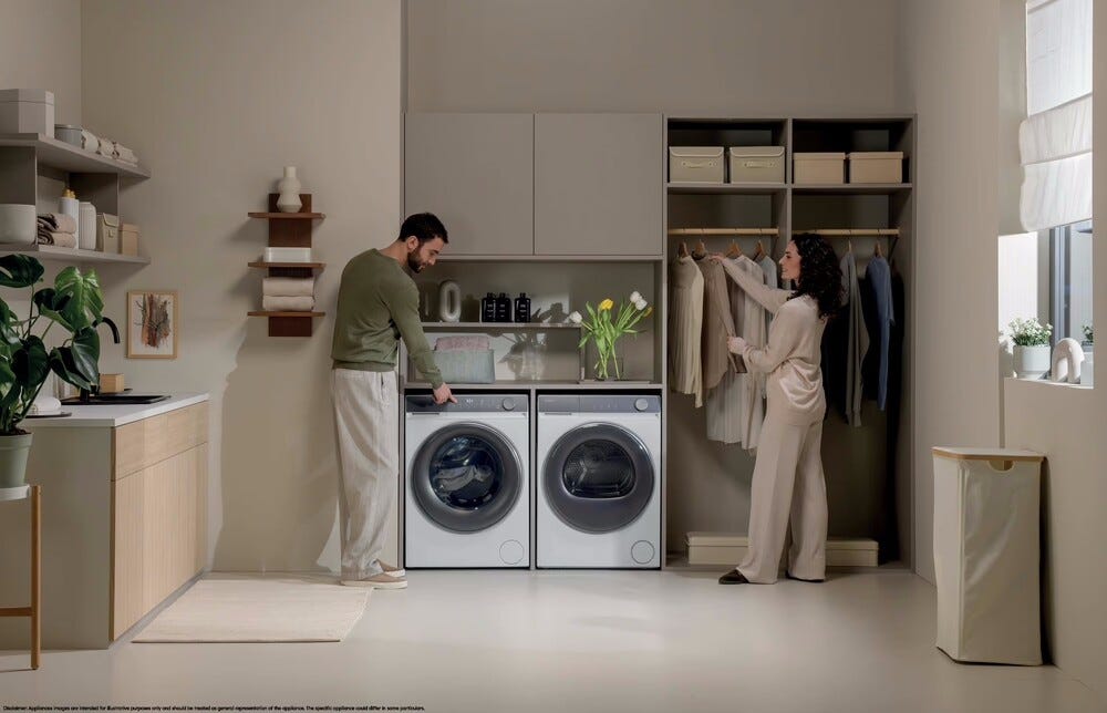 Haier HW100B14367UIT X Serie 7 Lavatrice cm. 60 - capacità 10 kg - bianco