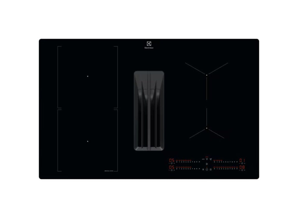 Electrolux KCC83480I Piano cottura induzione cm. 80 con cappa integrata da 550 m3/h - vetro nero