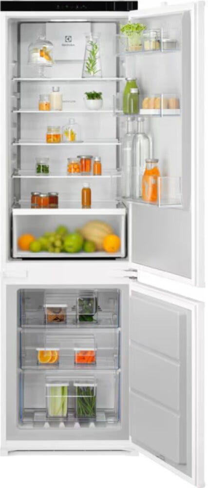 Electrolux KNT6ME18S3 Serie 600 TwinTech® Frigorifero con congelatore da incasso - cm. 55 h. 178 - lt. 248