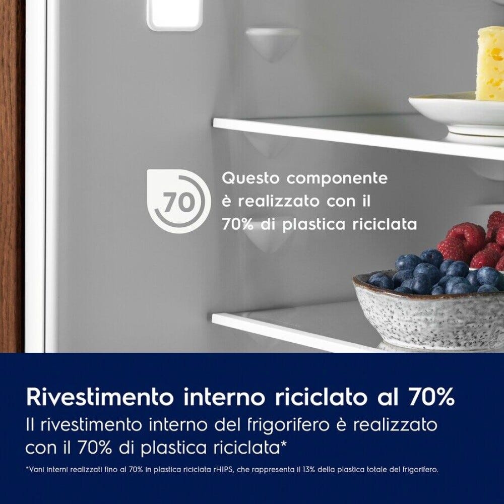 Electrolux KNT6ME18S3 Serie 600 TwinTech® Frigorifero con congelatore da incasso - cm. 55 h. 178 - lt. 248