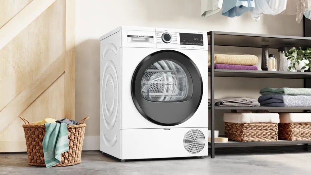 Bosch WQG243C0II Serie 6 Asciugatrice cm. 60 - capacità 9 kg - bianco