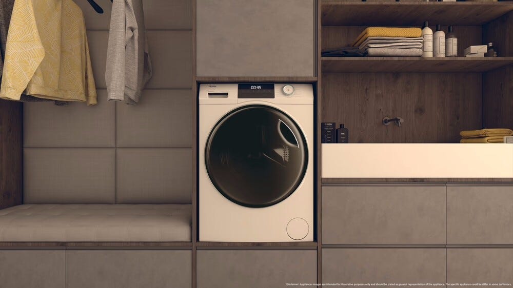 Haier HWD100-BP16929AS I-Pro Serie 1 Lavasciuga cm. 60 - lavaggio 10 kg - asciugatura 6 kg - bianco