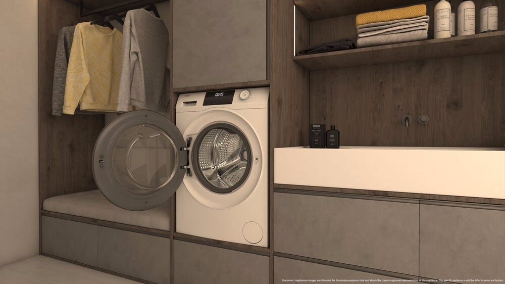 Haier HWD100-BP16929AS I-Pro Serie 1 Lavasciuga cm. 60 - lavaggio 10 kg - asciugatura 6 kg - bianco