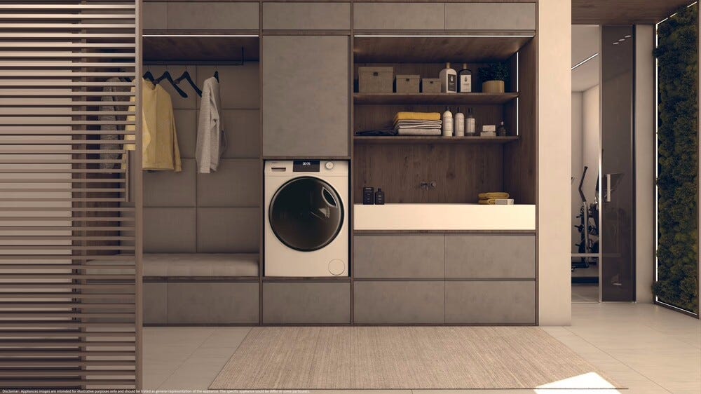 Haier HWD100-BP16929AS I-Pro Serie 1 Lavasciuga cm. 60 - lavaggio 10 kg - asciugatura 6 kg - bianco
