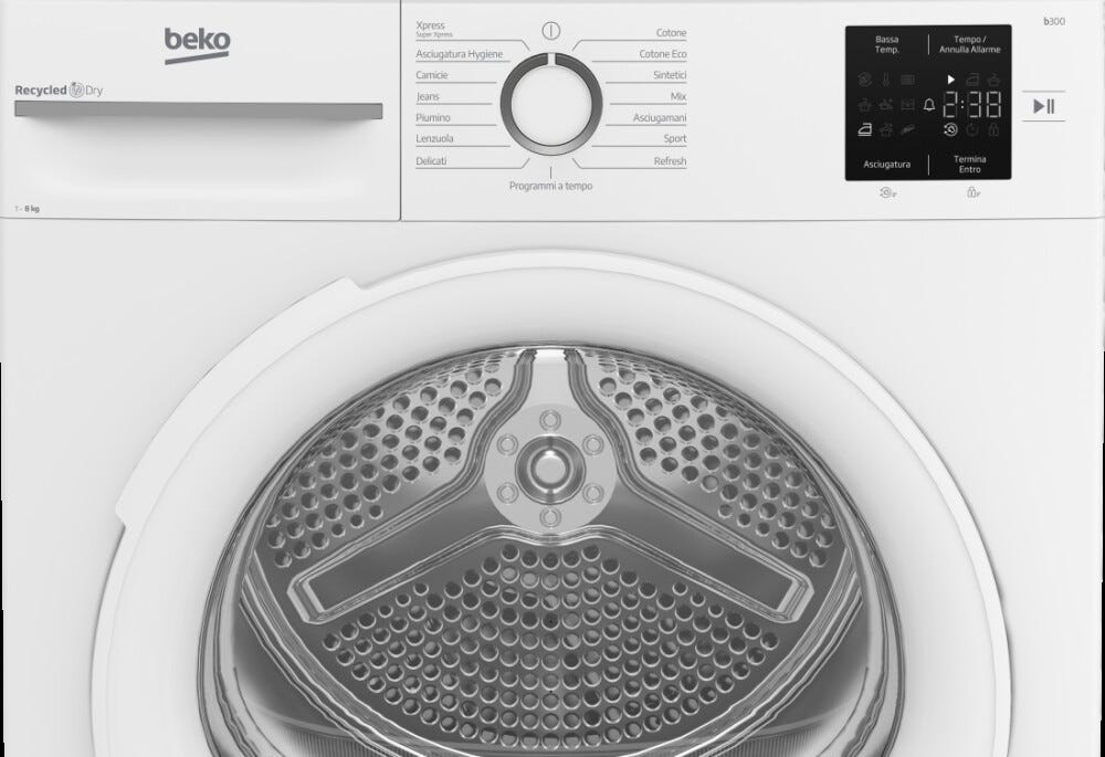 Beko BMTR38W Asciugatrice cm. 60 - capacità - 8 kg - bianco