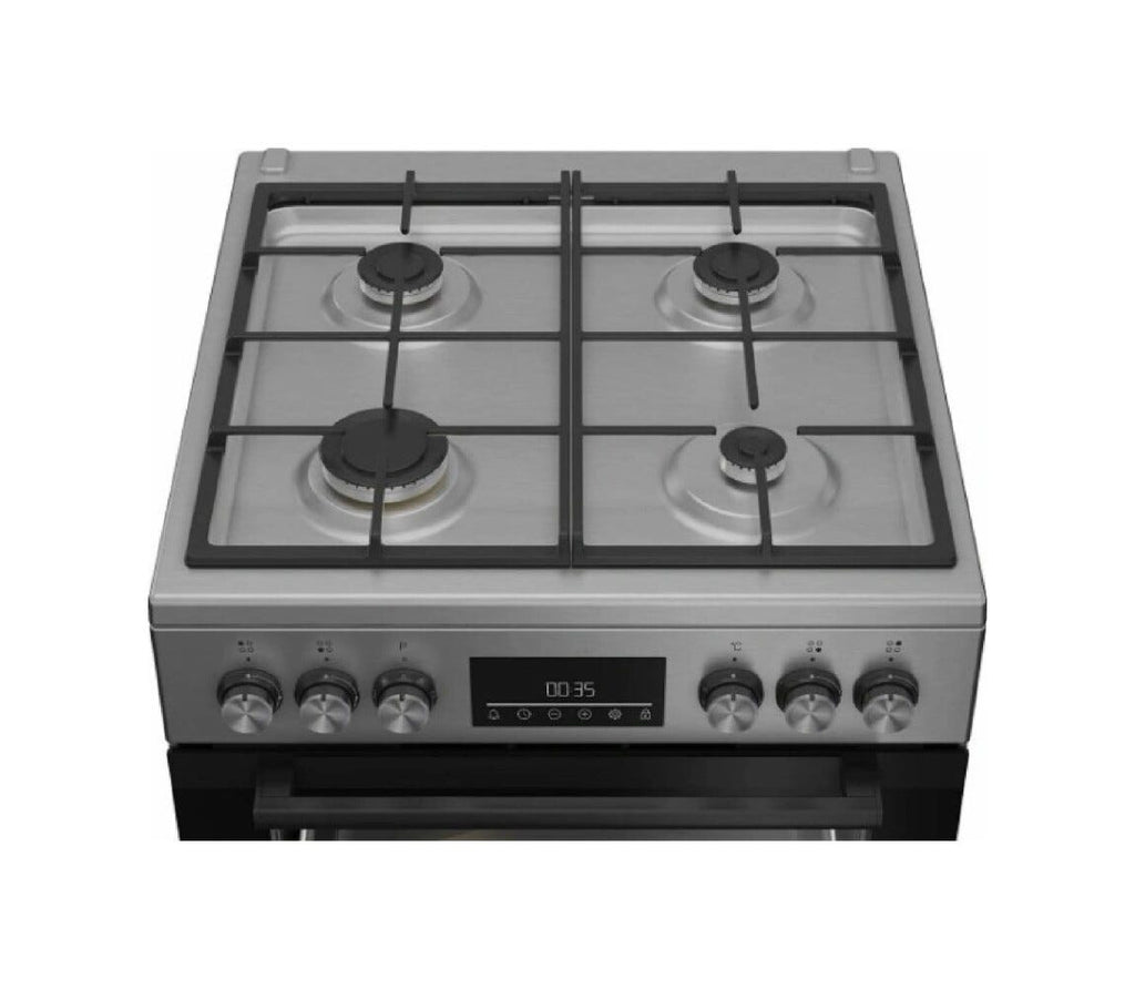 Beko FBM62330GXTN Cucina da accosto cm. 60 - 4 zone a gas - 1 forno elettrico - inox