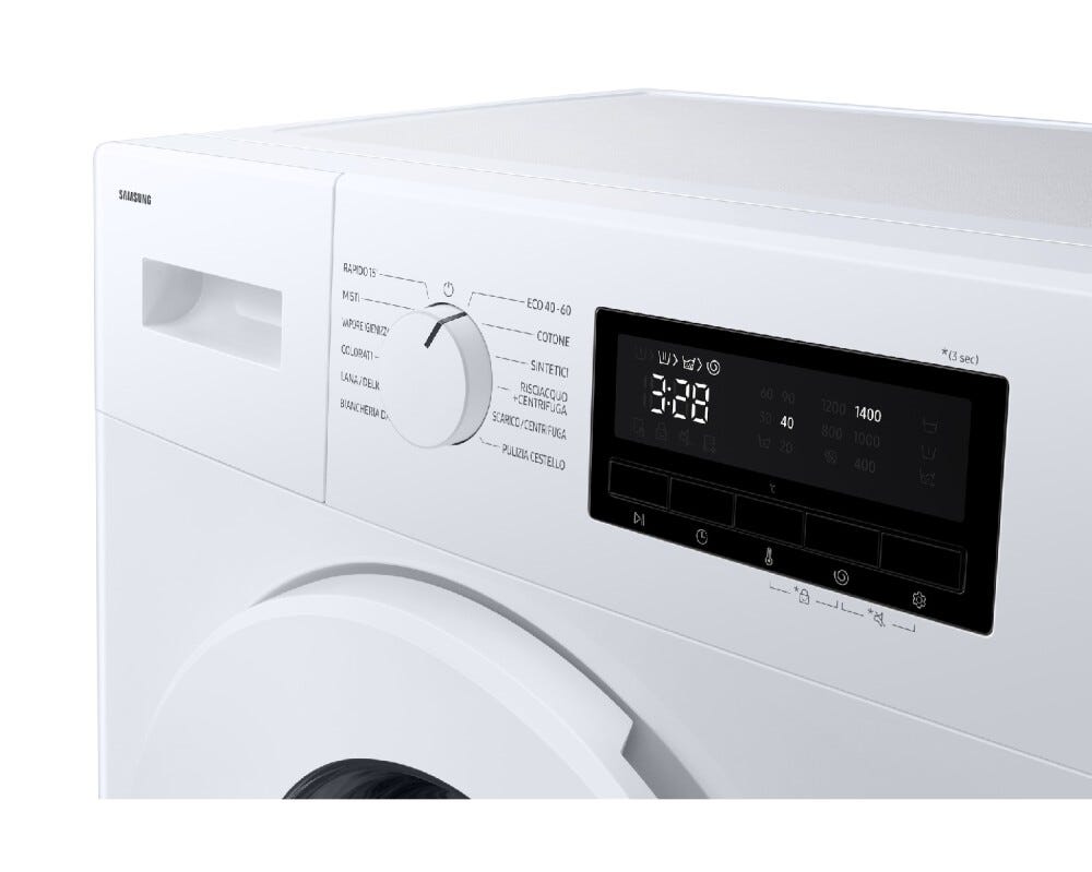 Samsung WW70FG3M05TWET Serie 3000 Lavatrice slim cm. 60 - profondità 45 cm - bianco